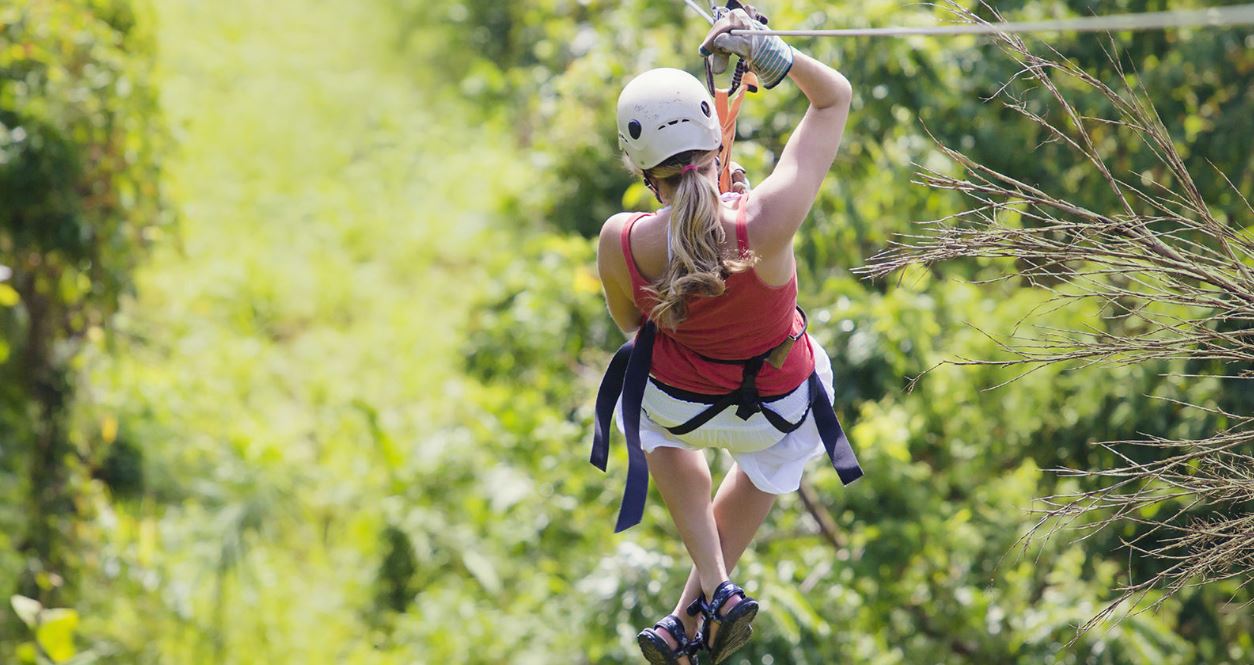 ziplining